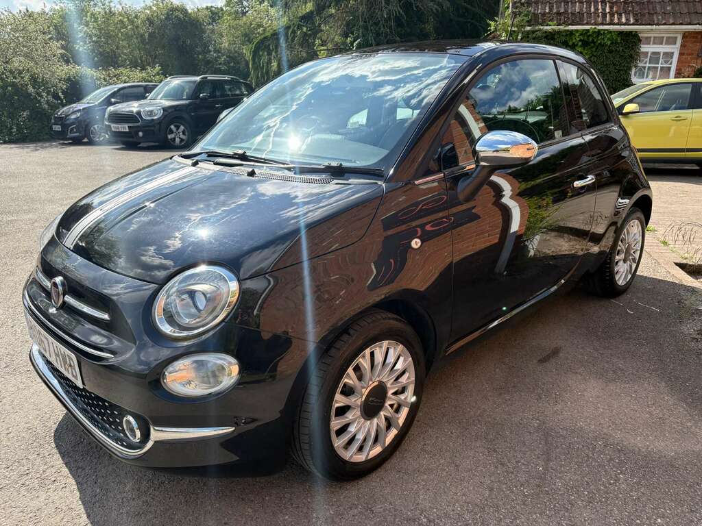 Fiat 500 1.2 500 Lounge RO67HWB Black #2