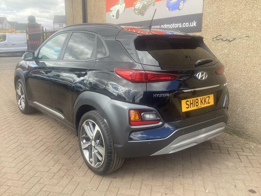 Hyundai Kona Suv 1.0 T-gdi Blue Drive Premium Euro 6 Ss SH18KKZ Black #3