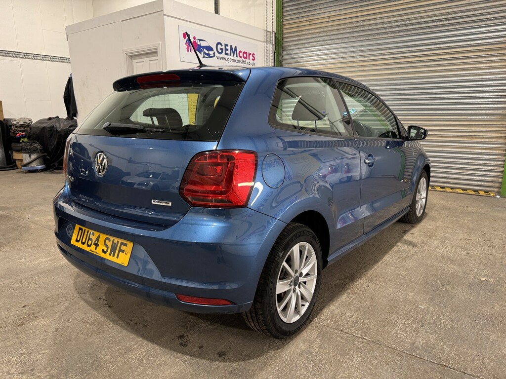 Volkswagen Polo Hatchback 1.0 Bluemotion Tech Se 201464 DU64SWF Blue #5