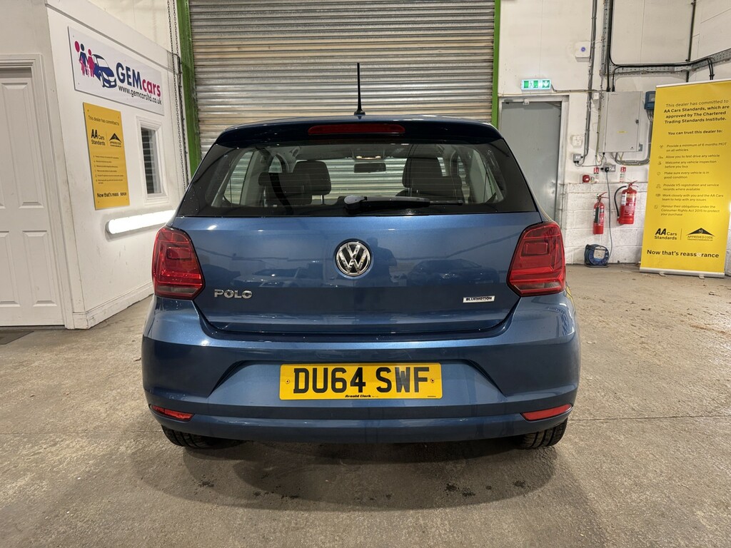 Volkswagen Polo Hatchback 1.0 Bluemotion Tech Se 201464 DU64SWF Blue #6