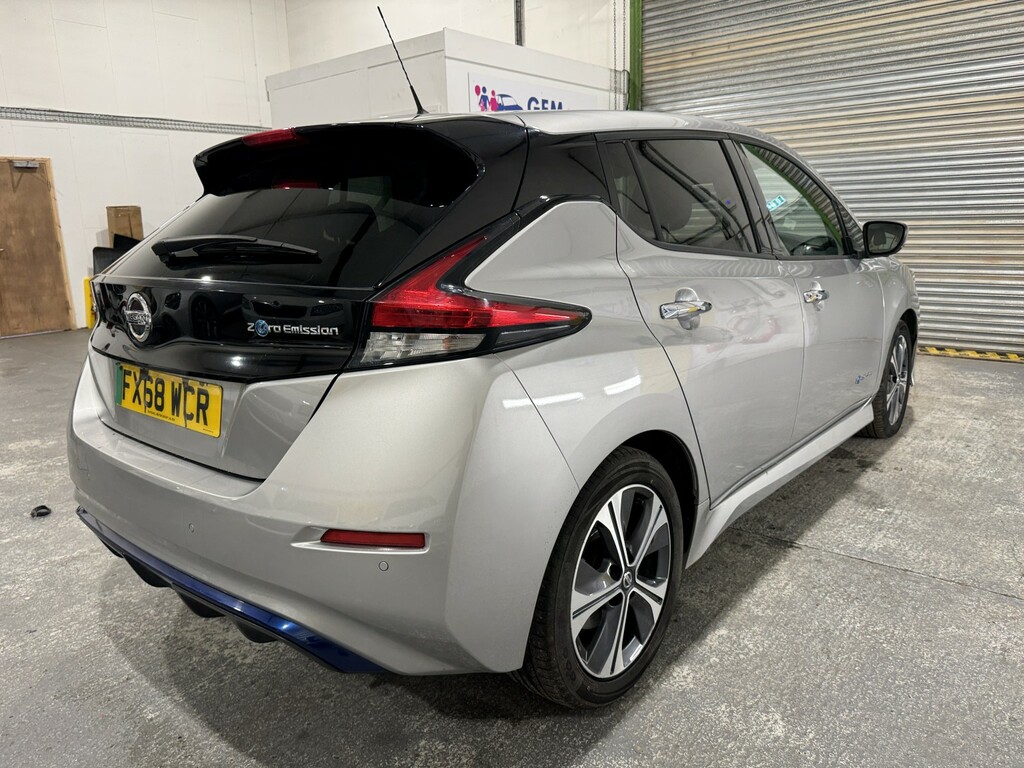 Nissan Leaf Hatchback 40Kwh Tekna 201868 FX68WCR Silver #5