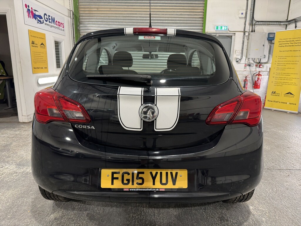 Vauxhall Corsa Hatchback 1.2 I Sting 201515 FG15YUV Black #6