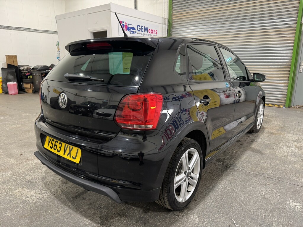 Volkswagen Polo Hatchback 1.2 Tsi R-line 201463 YS63VXJ Black #5