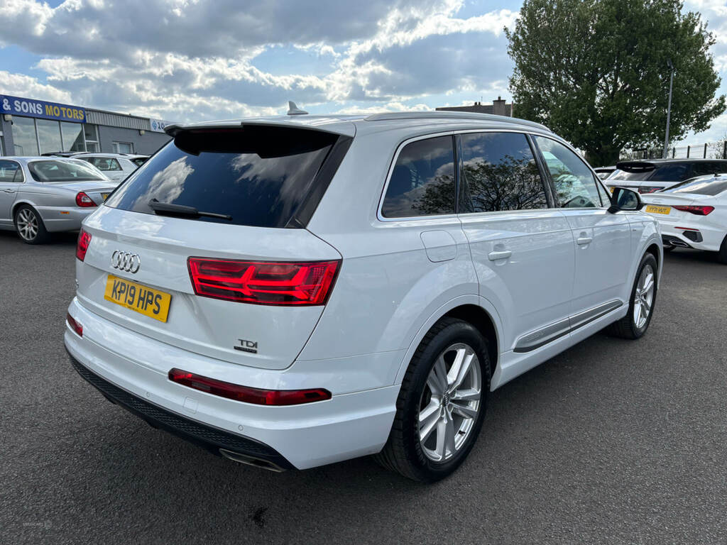 Audi Q7 3.0 Tdi Quattro S Line Tip KP19HPS White #4