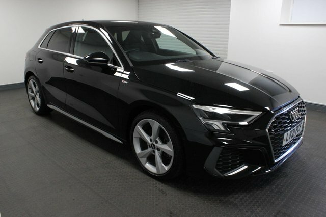 Audi A3 2021 2.0 Tdi 30 S Line Sportback S Tronic Euro 6 Black #3