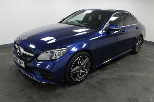 Mercedes-Benz C Class 2019 2.0 C300d Amg Line Premium G-tronic Euro 6 Blue