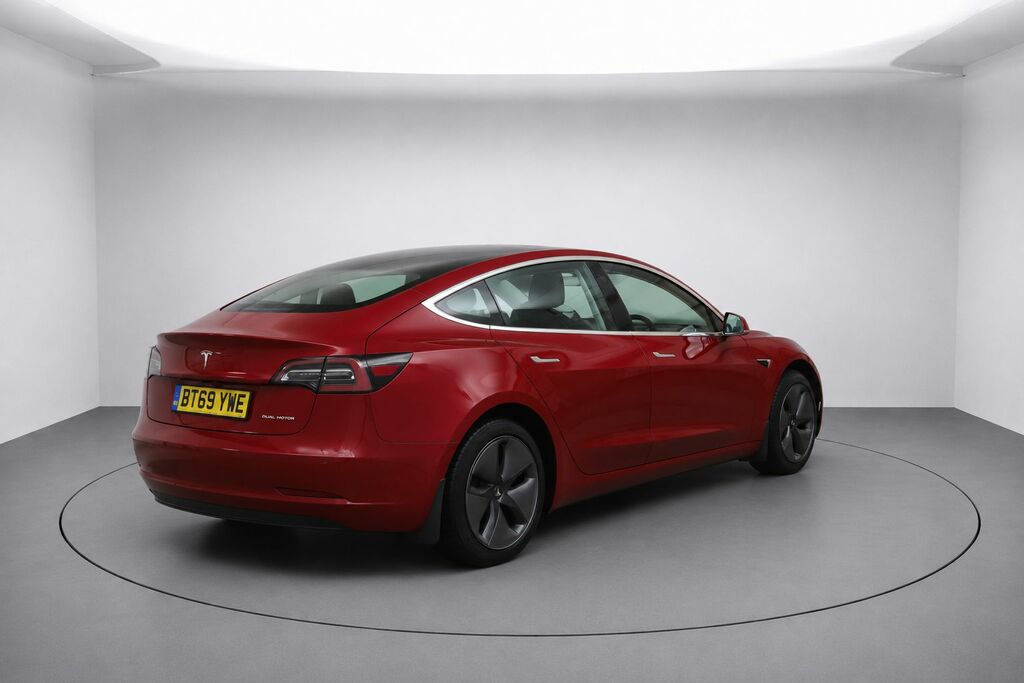Tesla Model 3 Motor Long Range Saloon BT69YWE Red #2
