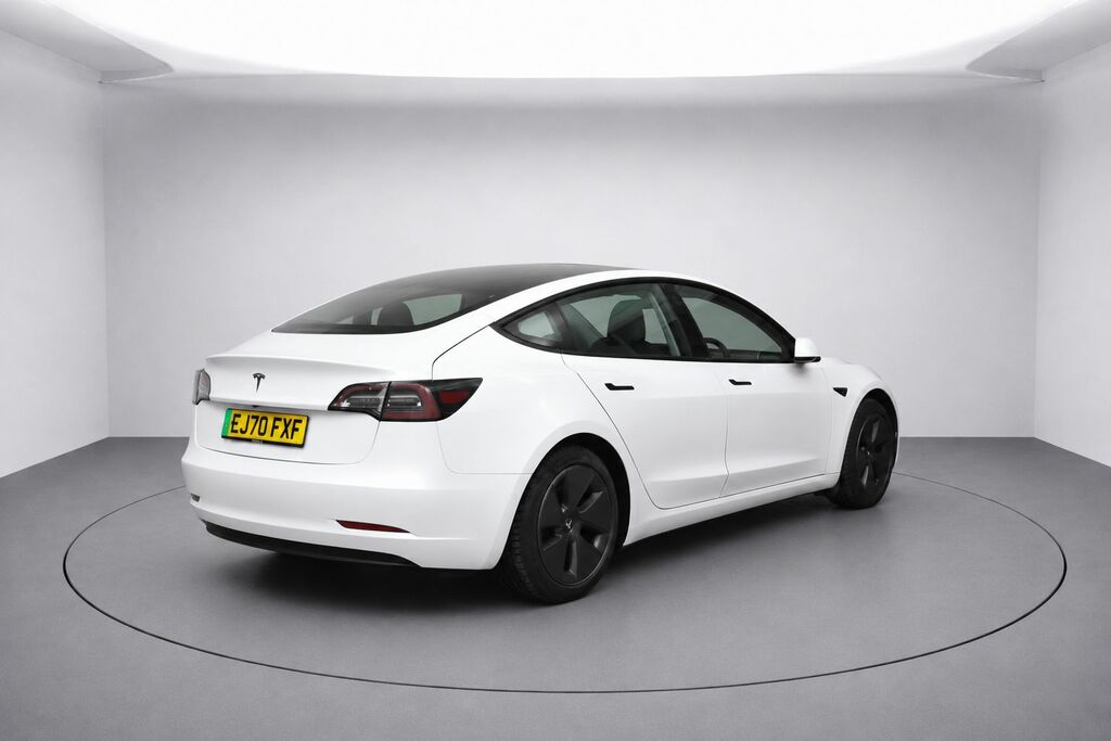 Tesla Model 3 Range Plus Saloon EJ70FXF White #2