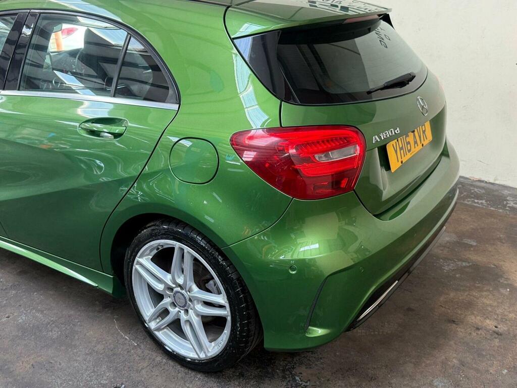 Mercedes-Benz A Class Hatchback 1.5 A180d Amg Line Executive Euro 6 S YH16AVR Green #4