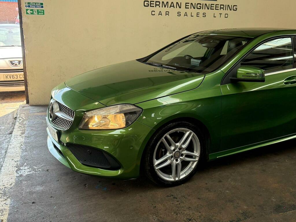 Mercedes-Benz A Class Hatchback 1.5 A180d Amg Line Executive Euro 6 S YH16AVR Green #2