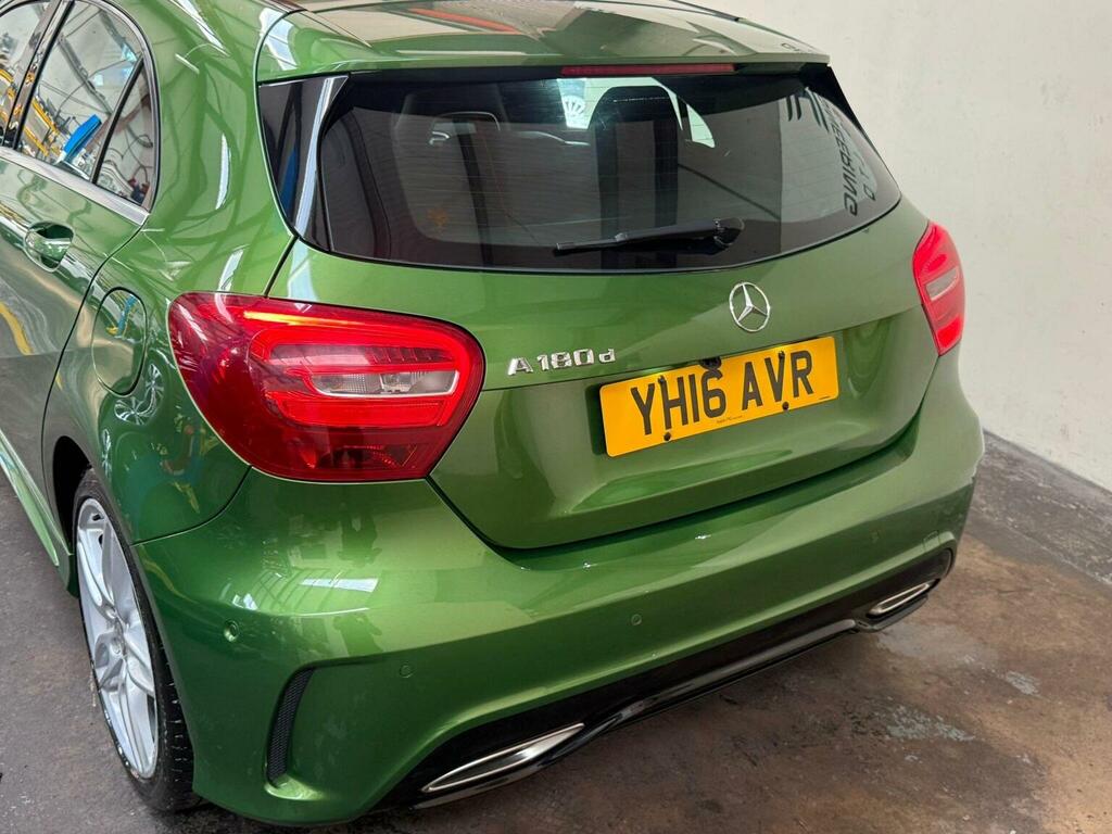 Mercedes-Benz A Class Hatchback 1.5 A180d Amg Line Executive Euro 6 S YH16AVR Green #3