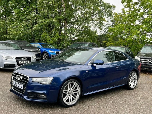 Audi A5 2.0 Tdi S Line SJ65CYO Blue #2