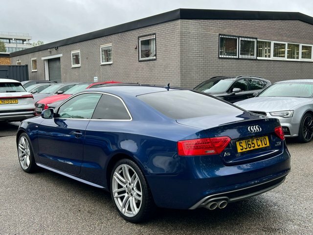 Audi A5 2.0 Tdi S Line SJ65CYO Blue #4