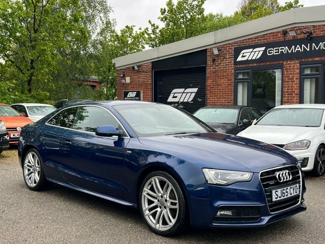 Audi A5 2.0 Tdi S Line SJ65CYO Blue #6