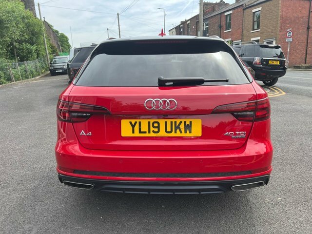Audi A4 Avant 2019 2.0 Tdi 40 Black Edition Estate S YL19UKW Red #6