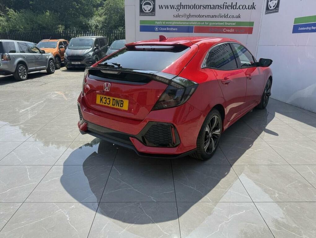 Honda Civic Hatchback 1.6 I-dtec Sr Euro 6 Ss 201868 K33DNB Red #6