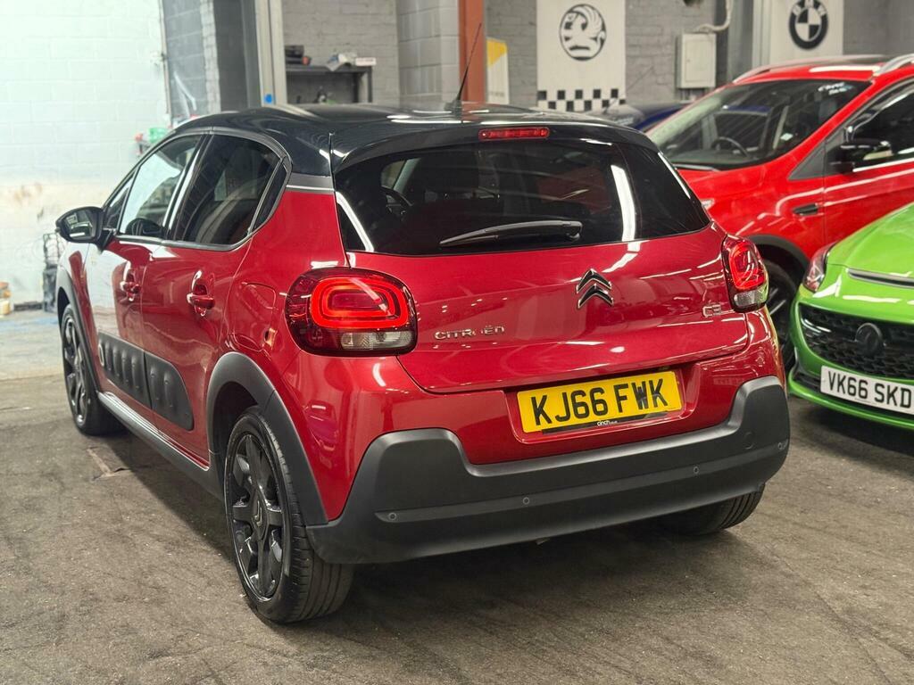 Citroen C3 1.2 Puretech Flair Euro 6 KJ66FWK Red #4