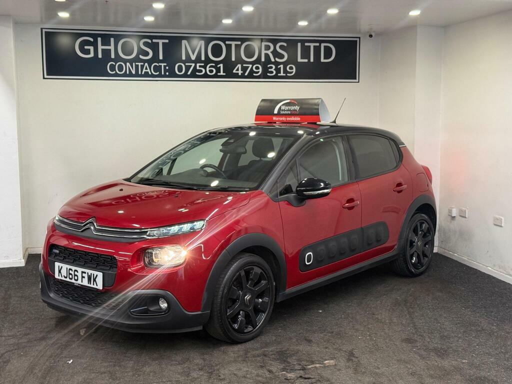 Citroen C3 1.2 Puretech Flair Euro 6 KJ66FWK Red #2