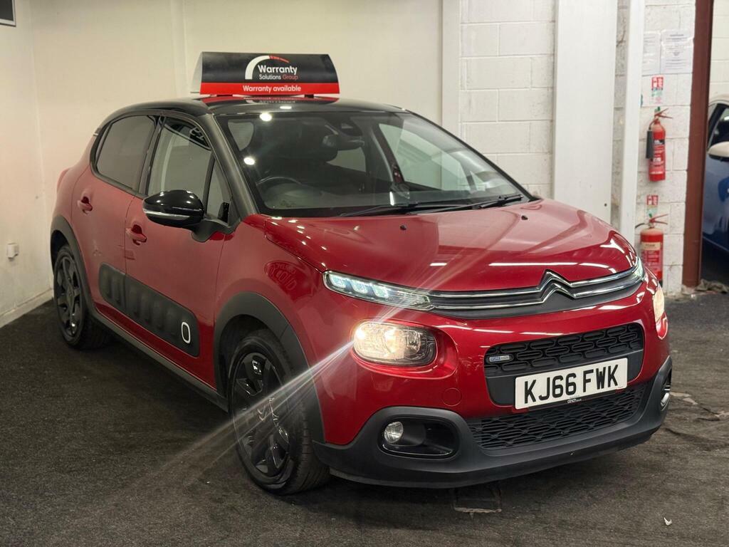 Citroen C3 1.2 Puretech Flair Euro 6 KJ66FWK Red #3