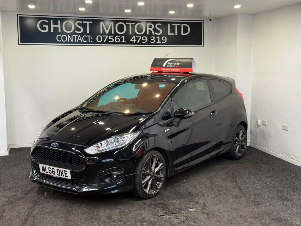 Ford Fiesta 1.0T Ecoboost St-line Euro 6 S S ML66DKE Black #2
