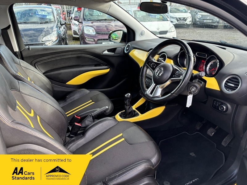 Vauxhall Adam Slambluetoothfull Service Historylow Insurance Yellow