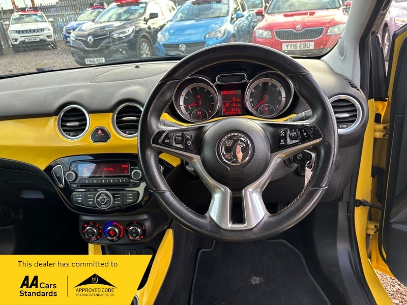 Vauxhall Adam Slambluetoothfull Service Historylow Insurance WF14RLZ Yellow #2