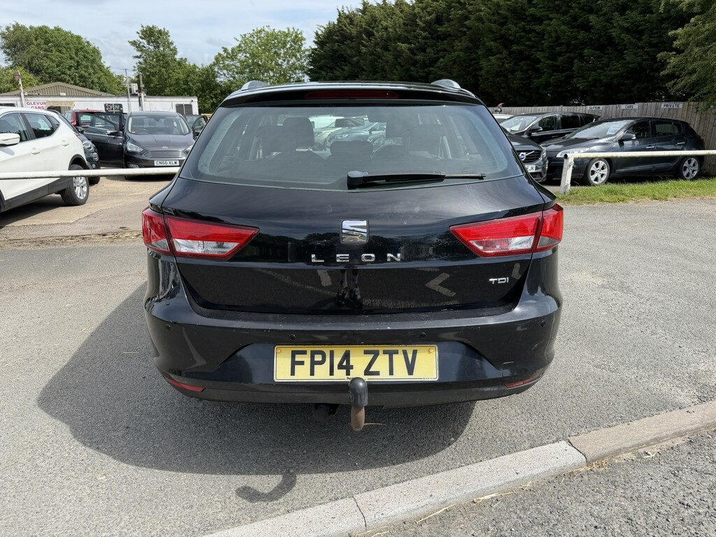 Seat Leon Estate 1.6 Tdi Cr Se 2014 Black #5