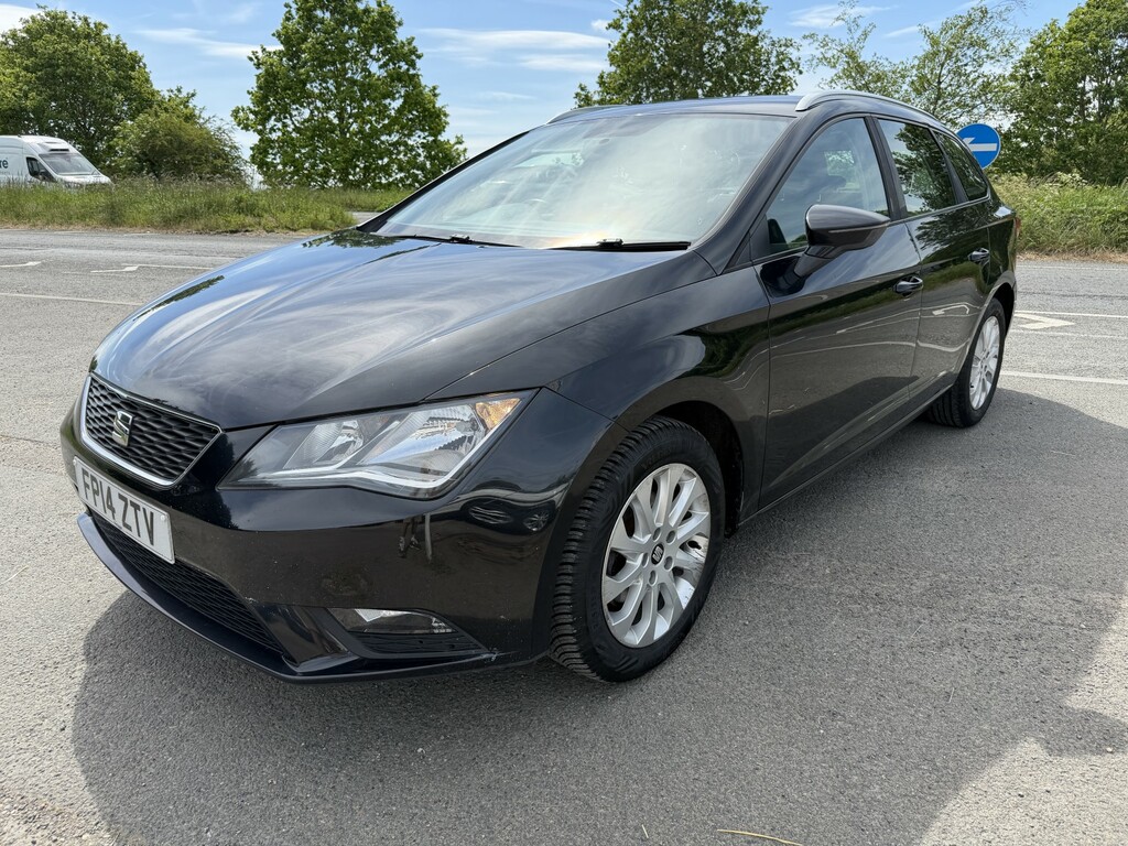 Seat Leon Estate 1.6 Tdi Cr Se 2014 Black #4