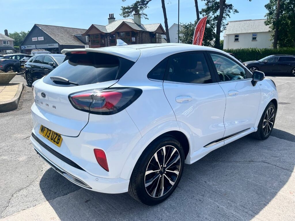 Ford Puma 1.0 Ecoboost Hybrid Mhev St-line Vignale Navigatio WF73UZB White #3