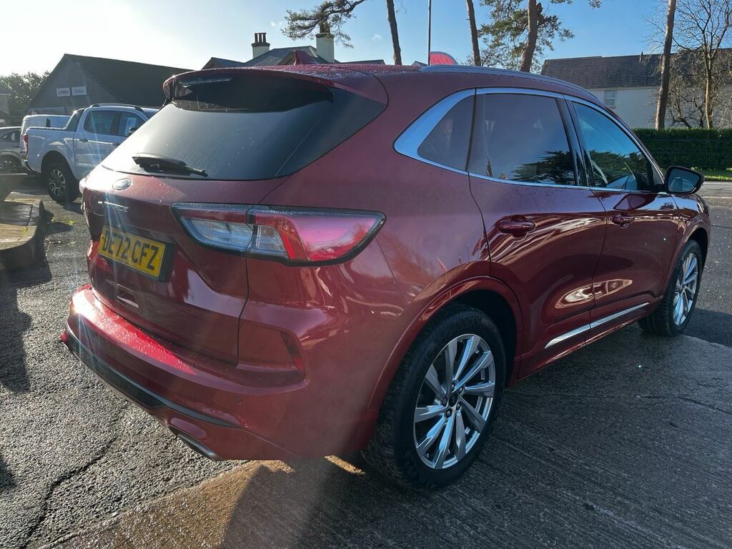 Ford Kuga 2.5 Phev Vignale Navigation 225 Ps 1 Owner From Ne DE72CFZ Red #2