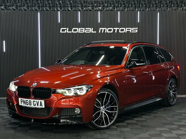 BMW 3 Series 2018 3.0 335D M Sport Shadow Edition Touring D PN68GVA Orange #2