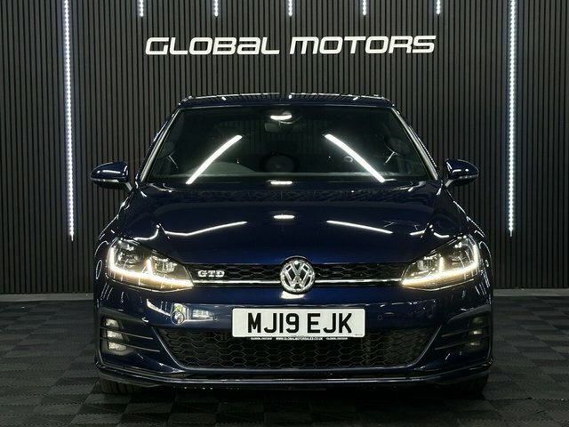 Volkswagen Golf 2019 2.0 Tdi Gtd Hatchback Dsg Euro 6 MJ19EJK Blue #3
