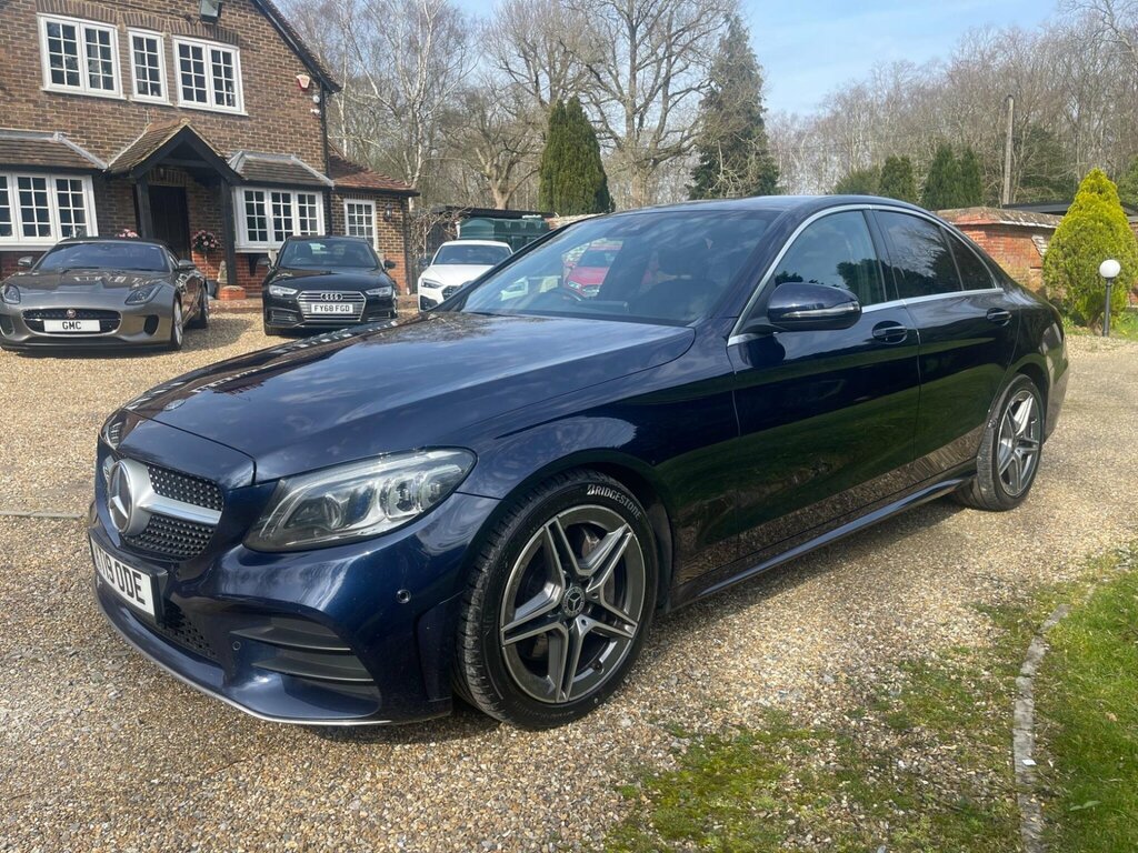 Mercedes-Benz C Class 2.0 C300d Amg Line Premium Saloon G-t KT19ODE Blue #2