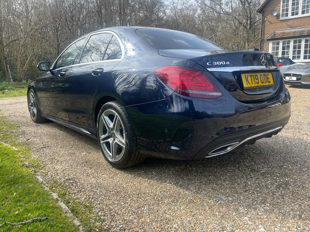 Mercedes-Benz C Class 2.0 C300d Amg Line Premium Saloon G-t KT19ODE Blue #6