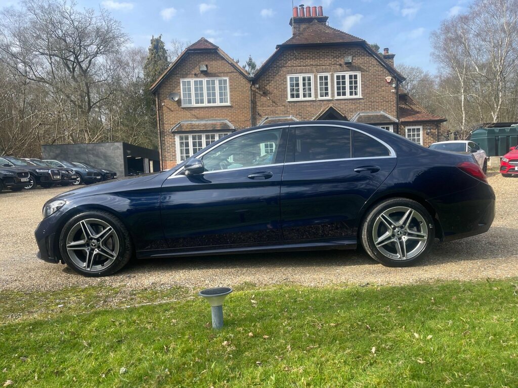 Mercedes-Benz C Class 2.0 C300d Amg Line Premium Saloon G-t KT19ODE Blue #4