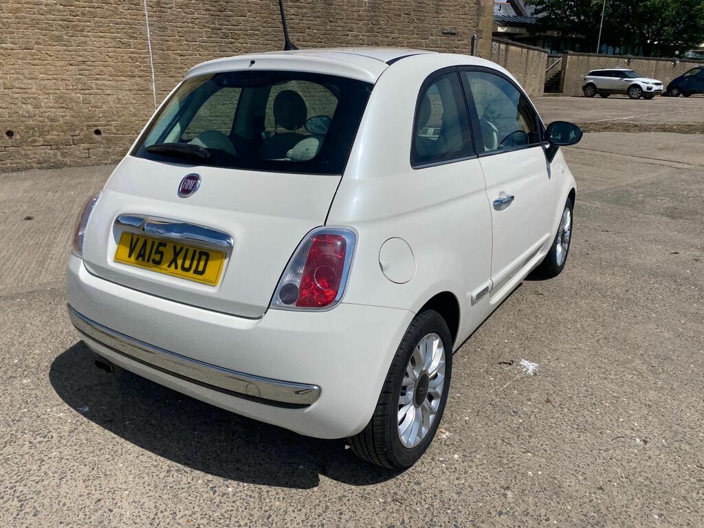 Fiat 500 1.2 Lounge Hatchback Euro 6 Ss VA15XUD White #6