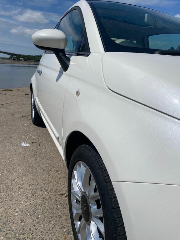 Fiat 500 1.2 Lounge Hatchback Euro 6 Ss VA15XUD White #4