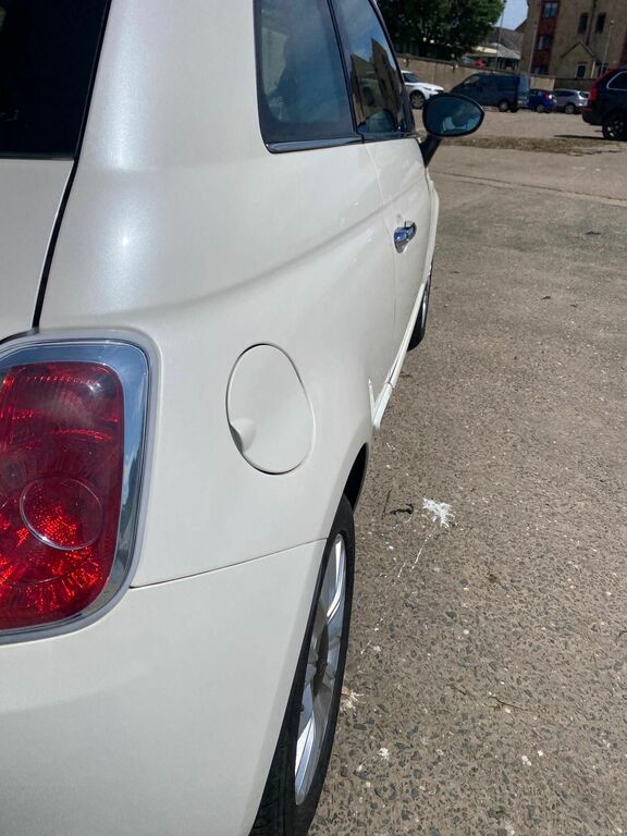 Fiat 500 1.2 Lounge Hatchback Euro 6 Ss VA15XUD White #5