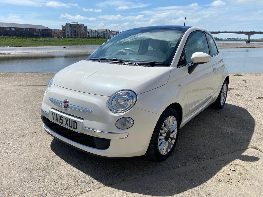 Fiat 500 1.2 Lounge Hatchback Euro 6 Ss White