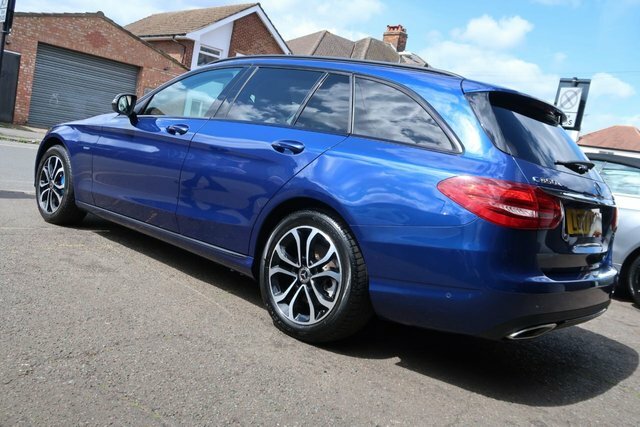 Mercedes-Benz C Class 2017 2.0 C350e 6.4Kwh Sport Estate Plug LO17AFF Blue #6