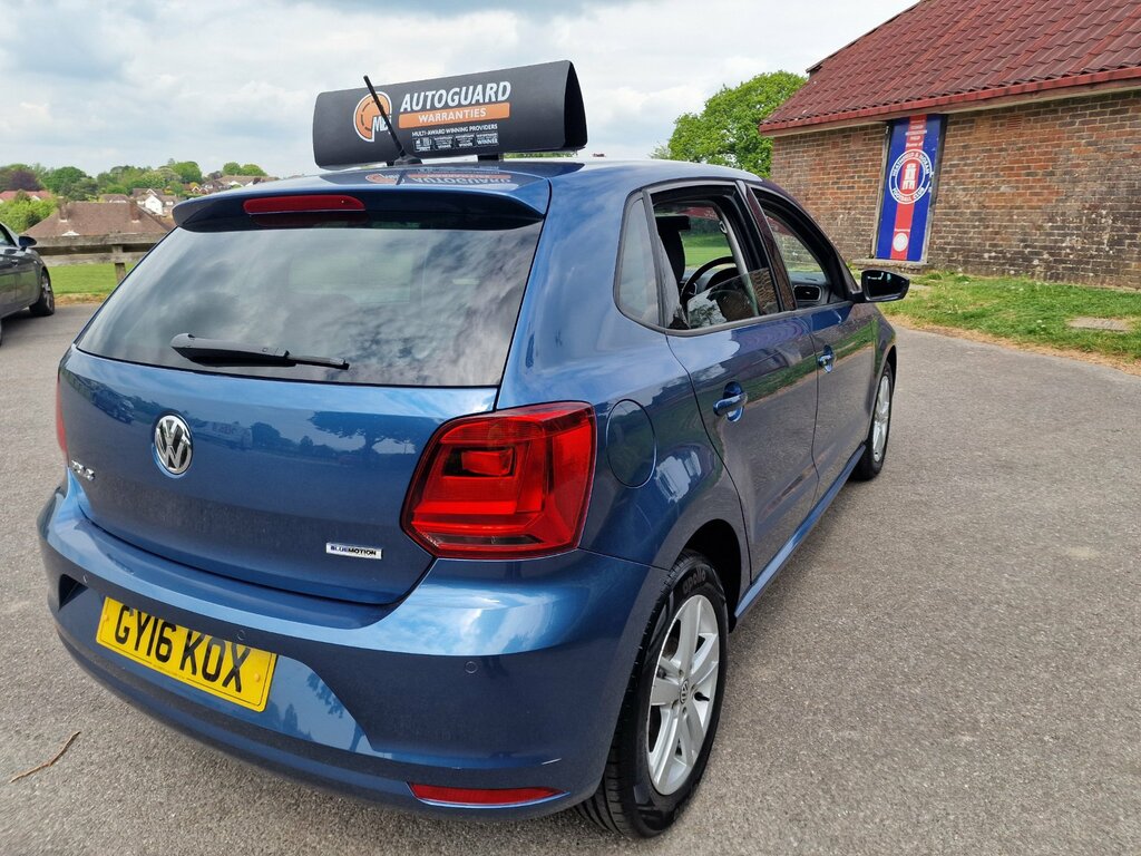 Volkswagen Polo 1.0 Bluemotion Tech Match Hatchback Man GY16KOX Blue #6