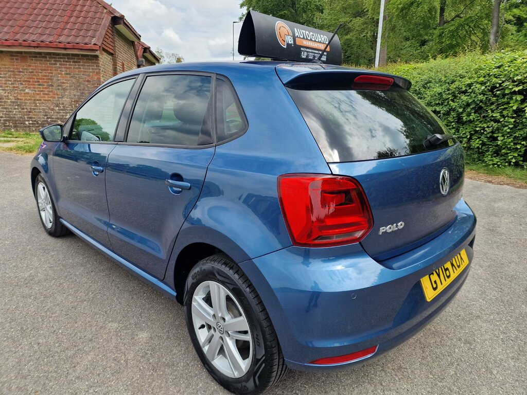 Volkswagen Polo 1.0 Bluemotion Tech Match Hatchback Man GY16KOX Blue #4