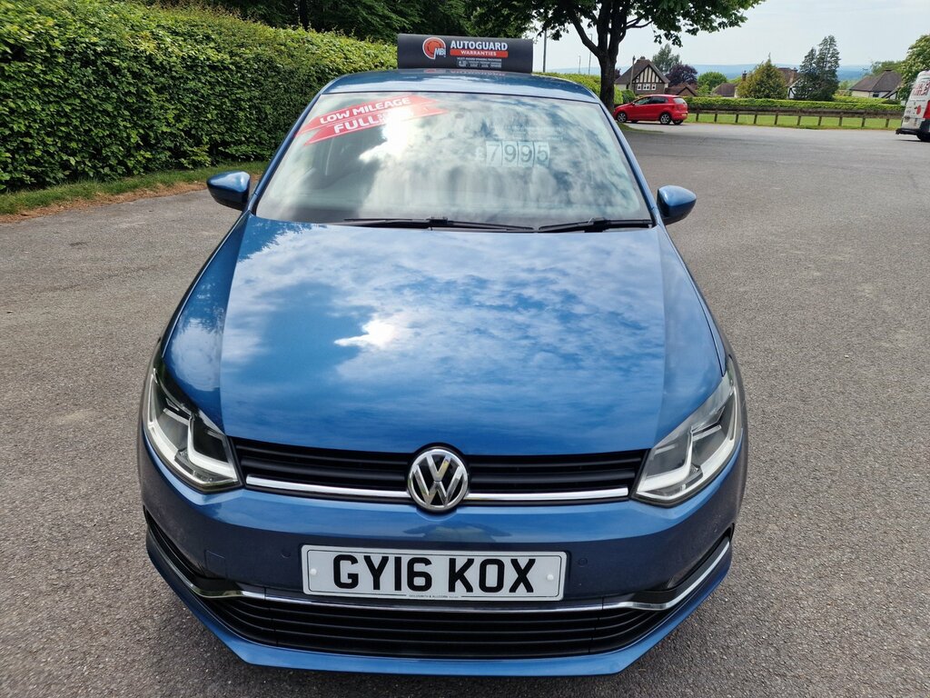 Volkswagen Polo 1.0 Bluemotion Tech Match Hatchback Man GY16KOX Blue #2