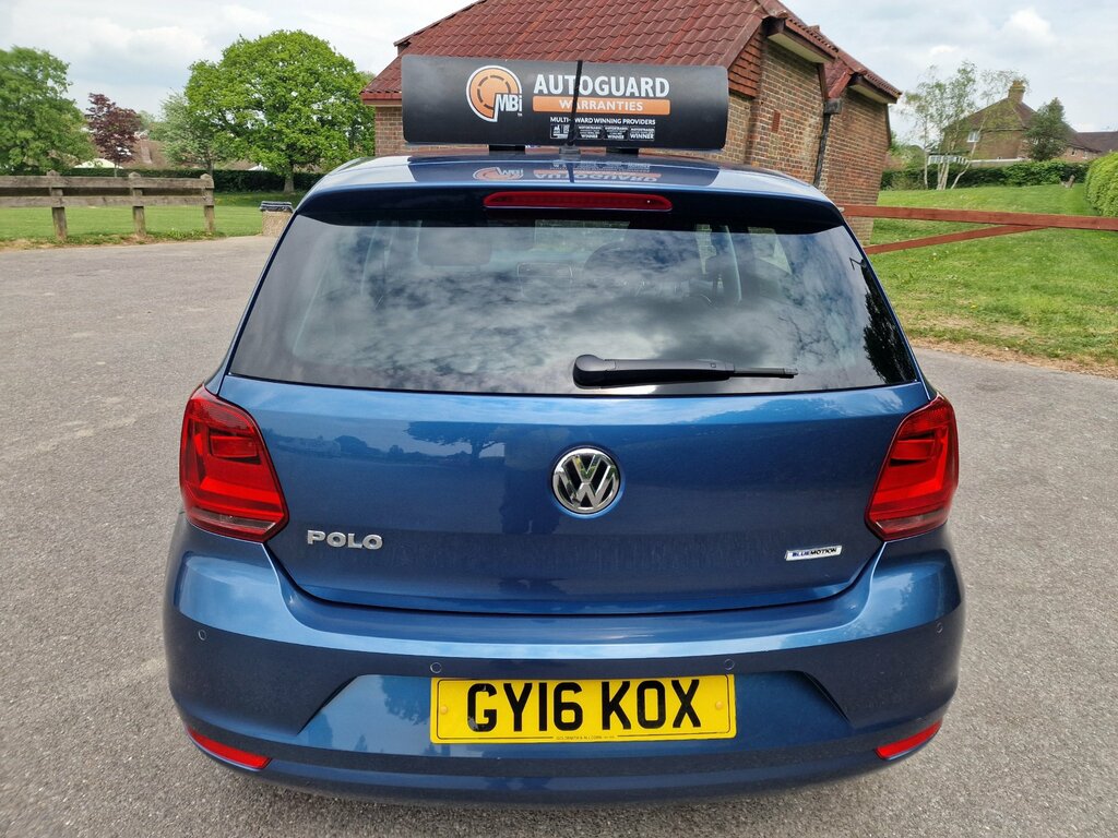 Volkswagen Polo 1.0 Bluemotion Tech Match Hatchback Man GY16KOX Blue #5