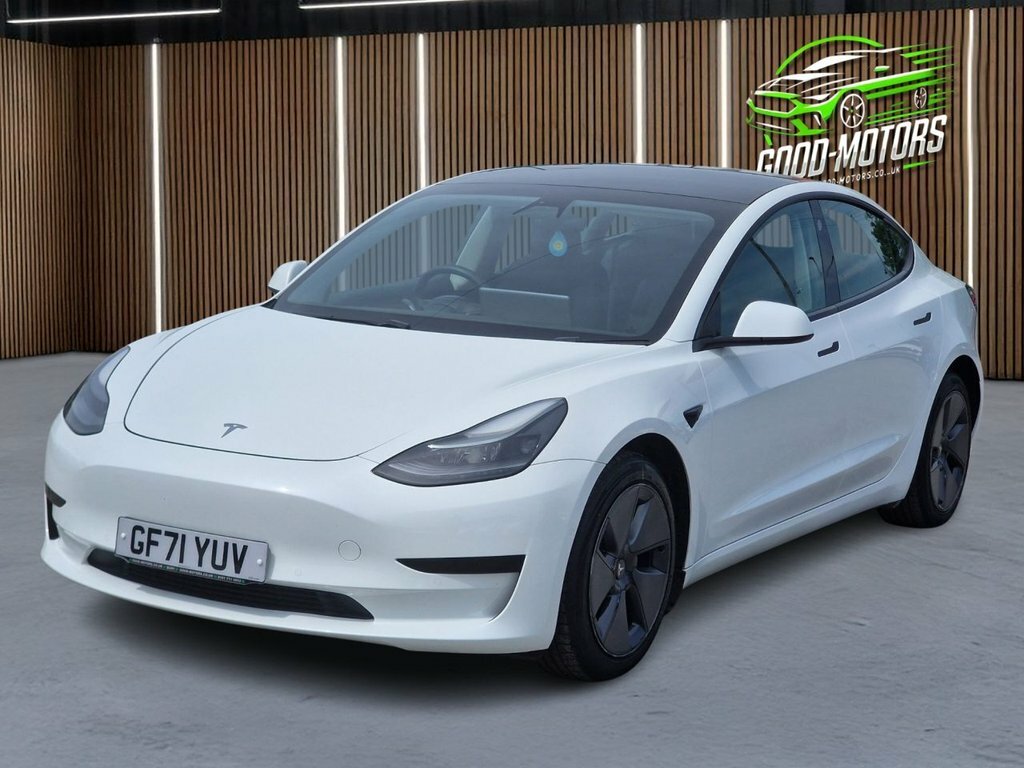 Tesla Model 3 Saloon GF71YUV White #4