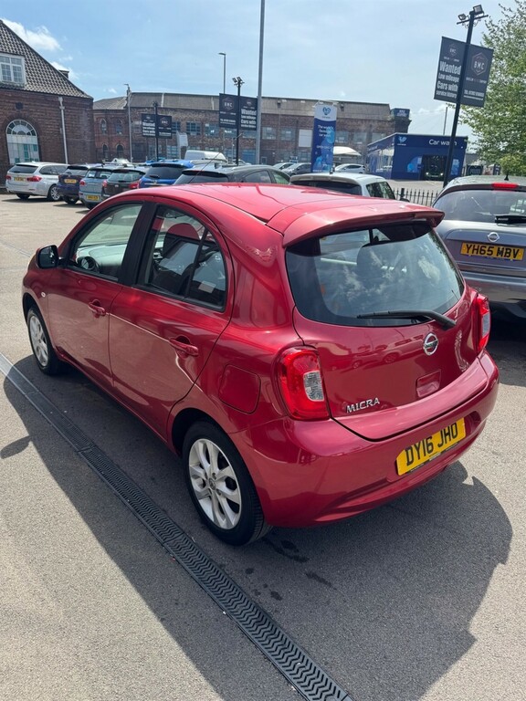 Nissan Micra 1.2 Acenta Euro 6 DY16JHO Red #4