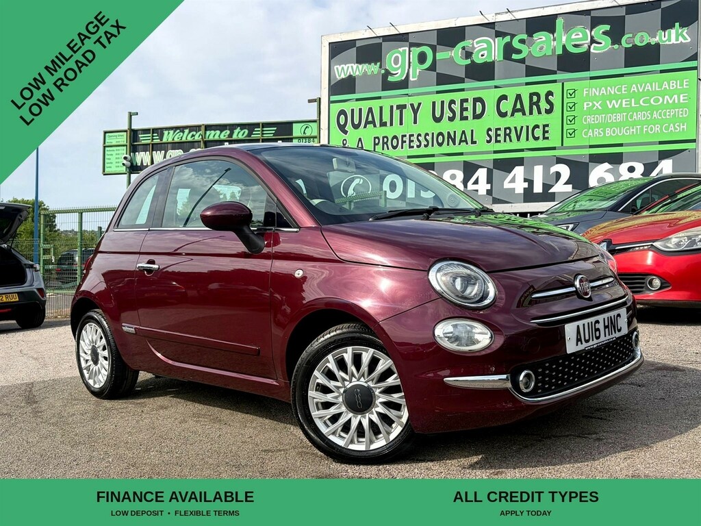 Fiat 500 1.2 Lounge Euro 6 Ss Red