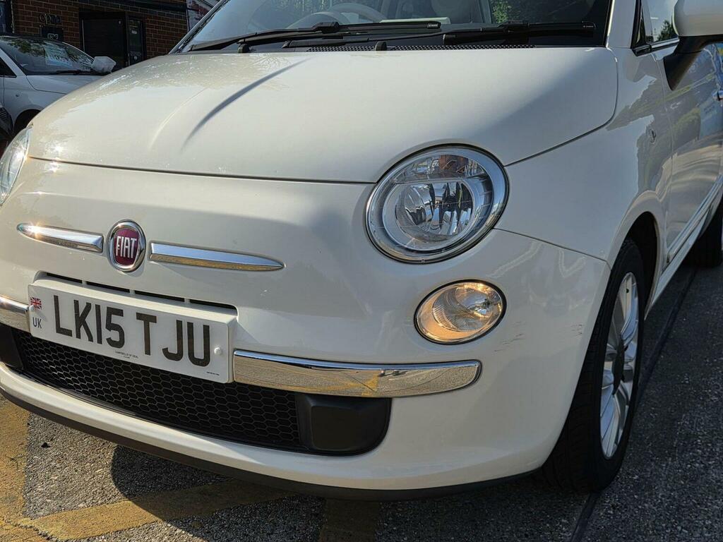 Fiat 500 Hatchback 1.2 Lounge Dualogic Euro 6 Ss 20 LK15TJU White #6