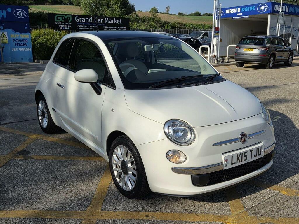 Fiat 500 Hatchback 1.2 Lounge Dualogic Euro 6 Ss 20 LK15TJU White #3