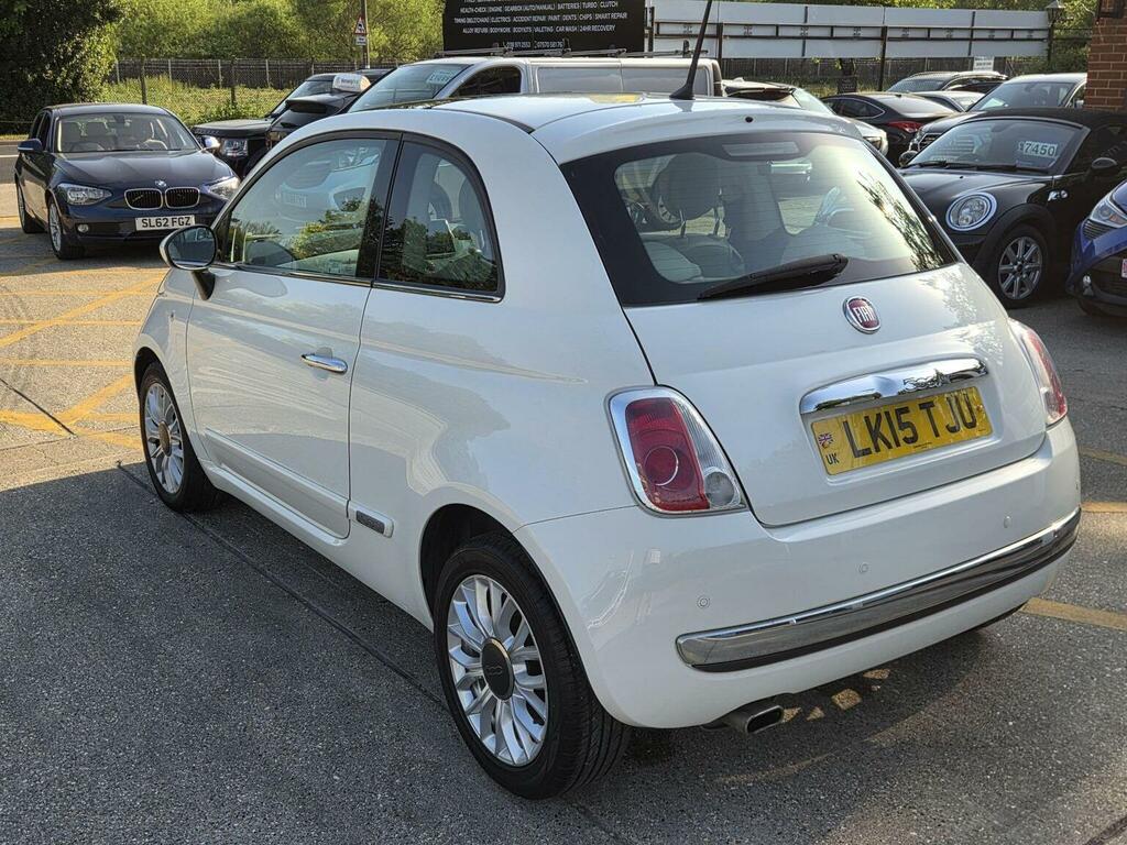 Fiat 500 Hatchback 1.2 Lounge Dualogic Euro 6 Ss 20 LK15TJU White #5